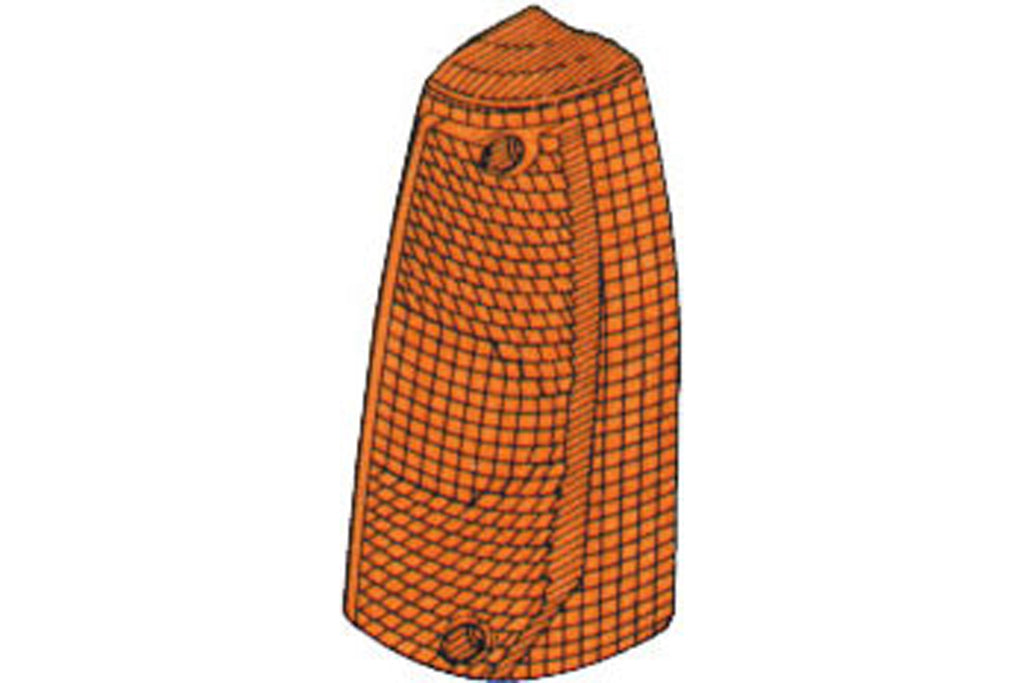 Trasparente Fanale Anteriore Destro-Arancio Per Autobianchi Y10 (AB0174203)
