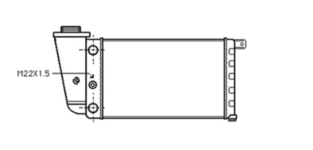 Radiatore Per Autobianchi Y10 (AB017R002)