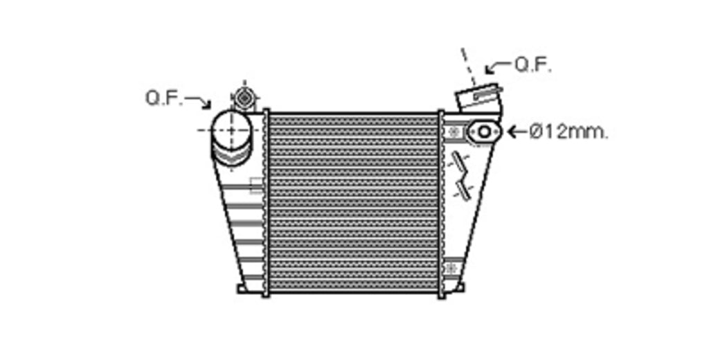 Intercooler Per Audi A3 3/5 Porte (8v1/8va) (AD016N001)