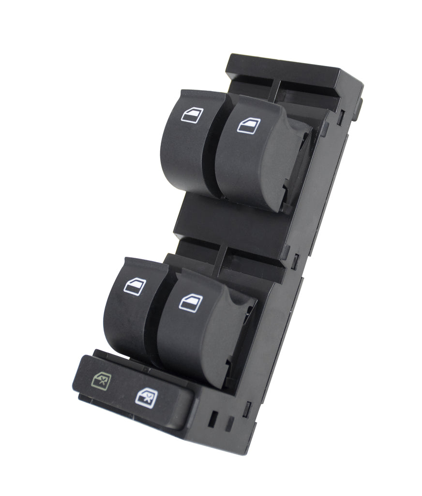 Pulsantiera Alzacristallo Porta Anteriore Sinistra-Nera-4 Interruttori-16 Pins Per Audi A3 3/5 Porte (8v1/8va) (AD016WS04)