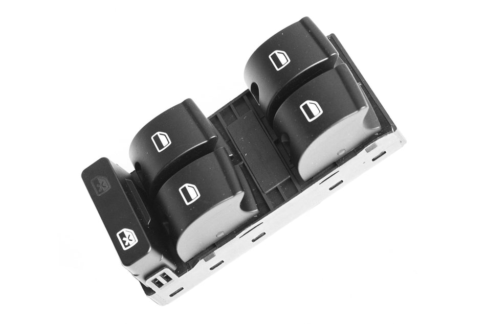 Pulsantiera Alzacristallo Porta Anteriore Sinistra-Nera-4 Interruttori-10 Pins Per Audi A4 (b6) (AD020WS04)