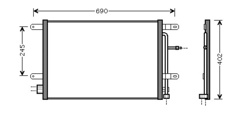 Condensatore Per Audi A4 (b7) (AD022C001)