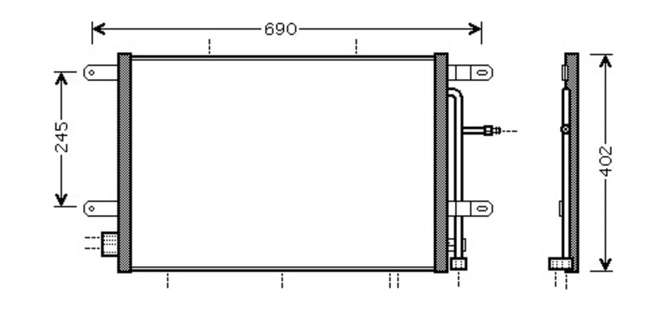 Condensatore Per Audi A4 (b7) (AD022C002)