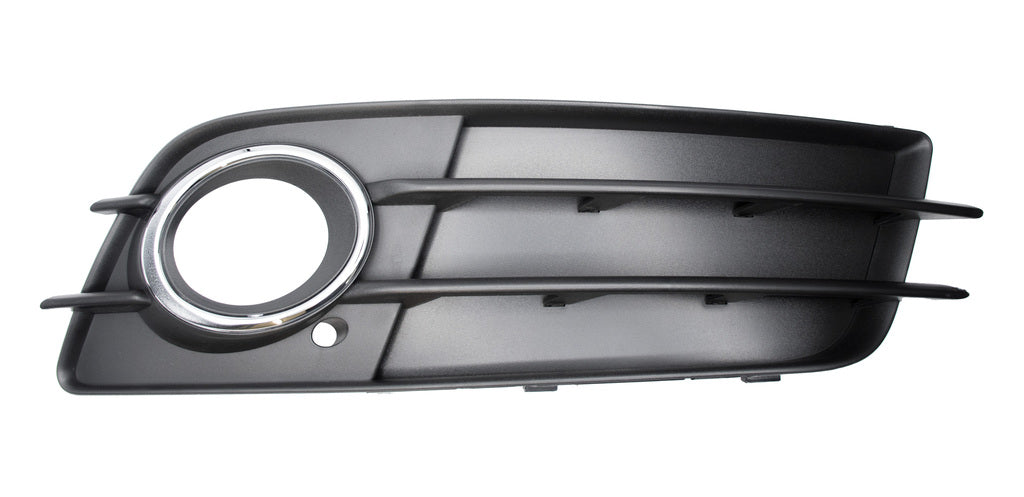 Griglia Destra Paraurti Anteriore-Nera-Goffrata-Con Sede Fendi-Con Cornice Cromata Mod. S-Line Per Audi A4 (b8) (AD0242123)
