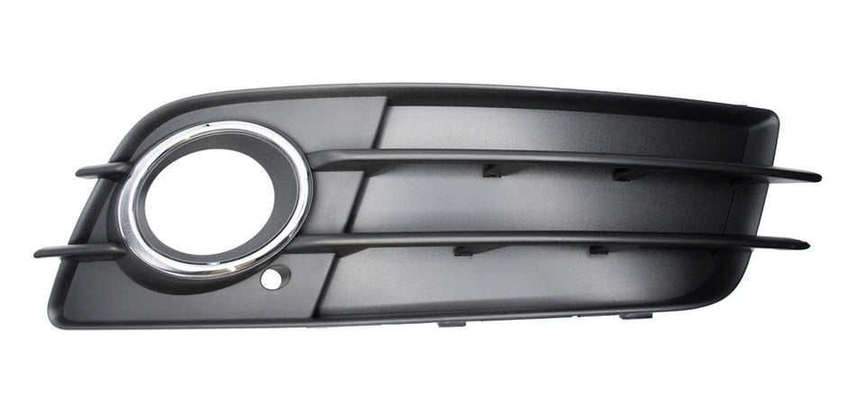 Griglia Destra Paraurti Anteriore-Nera-Goffrata-Con Sede Fendi-Con Cornice Cromata Mod. S-Line Per Audi A4 (b8) (AD0242123)