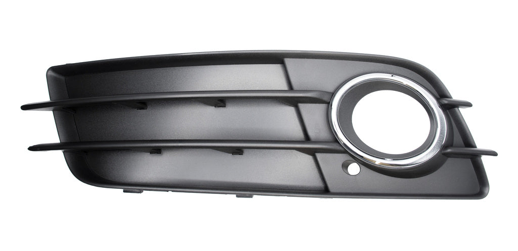 Griglia Sinistra Paraurti Anteriore-Nera-Goffrata-Con Sede Fendi-Con Cornice Cromata Mod. S-Line Per Audi A4 (b8) (AD0242124)