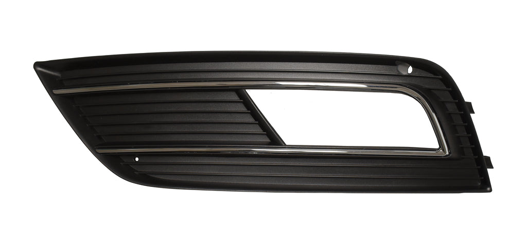 Griglia Sinistra Paraurti Anteriore-Nera-Con Sede Fendi-Con Modanatura Cromata Per Audi A4 (b8) (AD0252144)