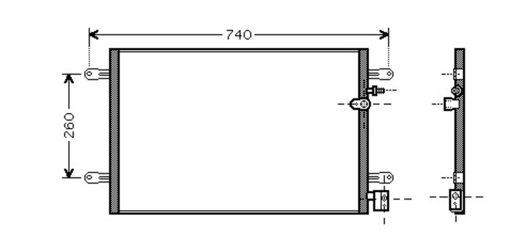 Condensatore Per Audi A6 (AD034C001)