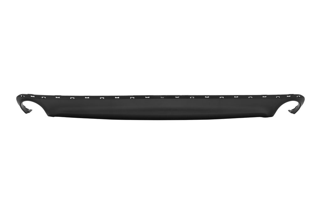 Spoiler Paraurti Posteriore-Nero-Goffrato-Con Scarico Singolo A Destra E A Sinistra-Con Fori Modanatura Per Audi A6 (4g2) (AD0381851)