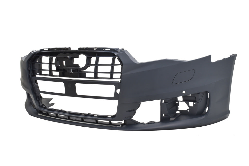 Paraurti Anteriore-Con Primer-Con Tappo Copri Gancio-Con Fori Pdc+supporti-Con Fori Lavafari-Con Tracce Park Assist Per Audi A6 (4gc) (AD0401031)