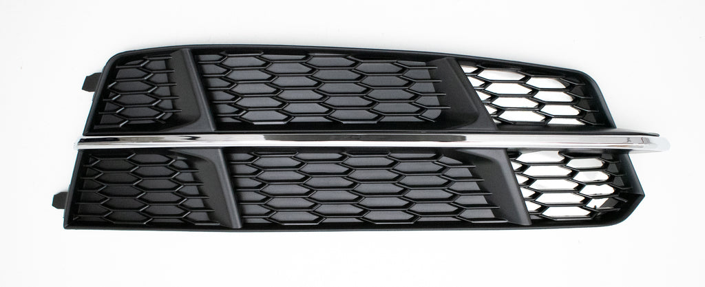 Griglia Destra Paraurti Anteriore-Nera-Con Modanatura Cromata Mod. S-Line Per Audi A6 (4gc) (AD0422123)