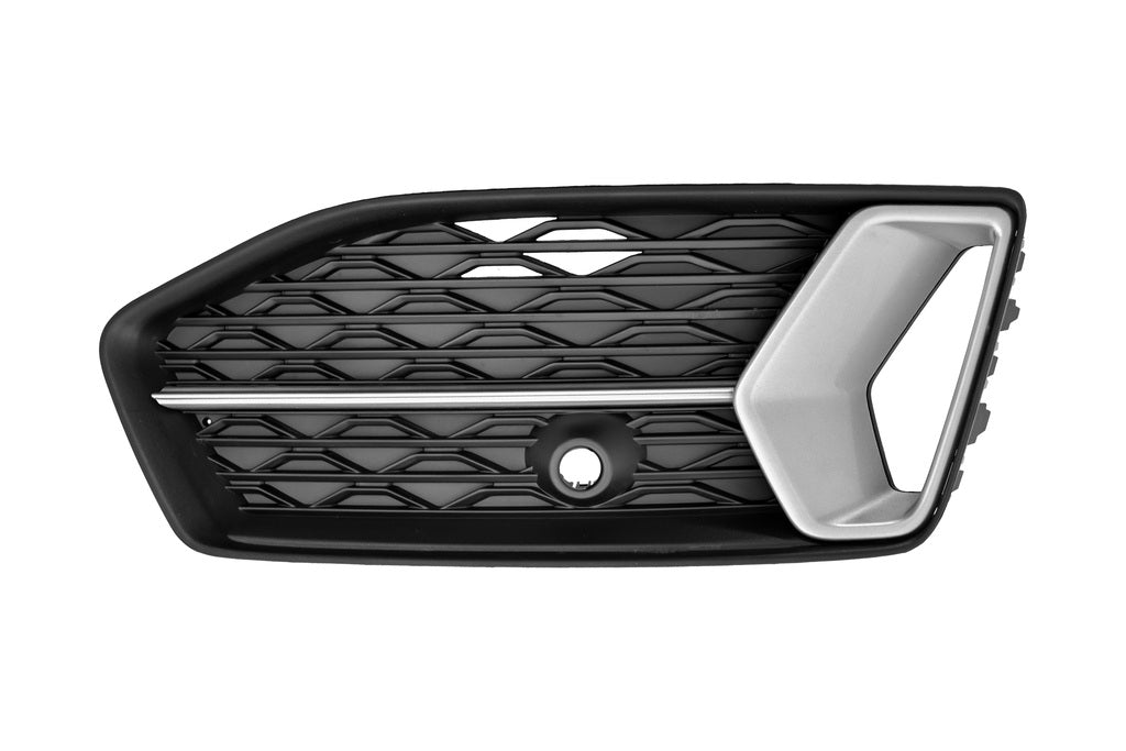 Griglia Destra Paraurti Anteriore-Nera-Goffrata-Con Modanatura Argento Mod. Sport Per Audi A6 (c8) (AD0452123)