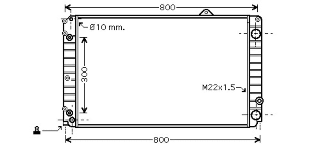 Radiatore Per Audi A8 (4d) (AD060R006)