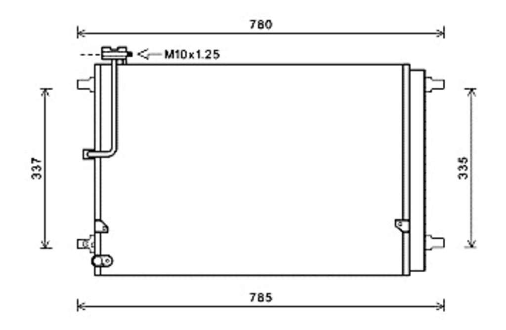 Condensatore Per Audi A8 (4h) (AD064C001)