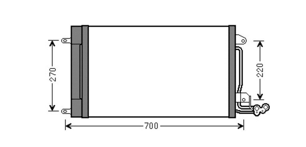 Condensatore Per Audi A1 (AD120C001)
