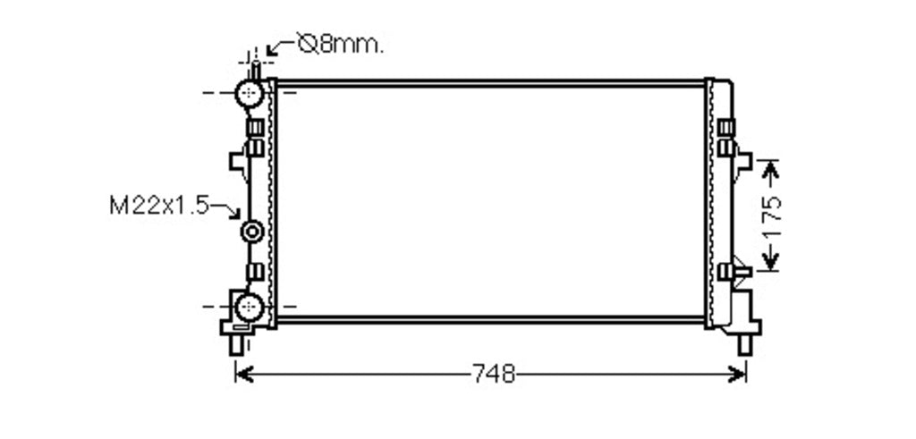 Radiatore Per Audi A1 (AD120R003)