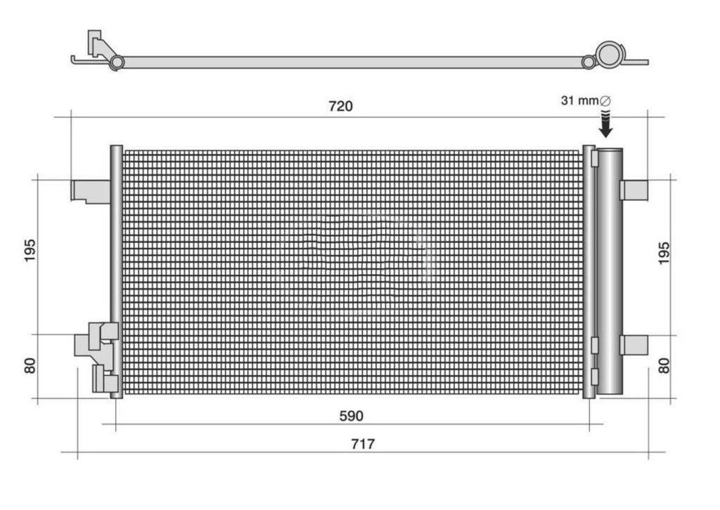 Condensatore Per Audi A1 (AD124C001)