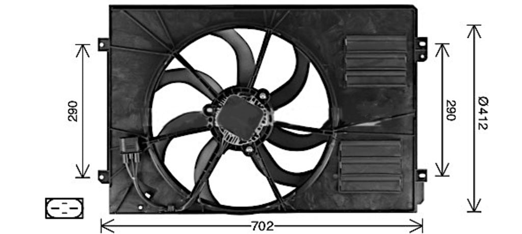 Ventola Per Audi A3 3/5 Porte (8p/8pa) (AD320F003)