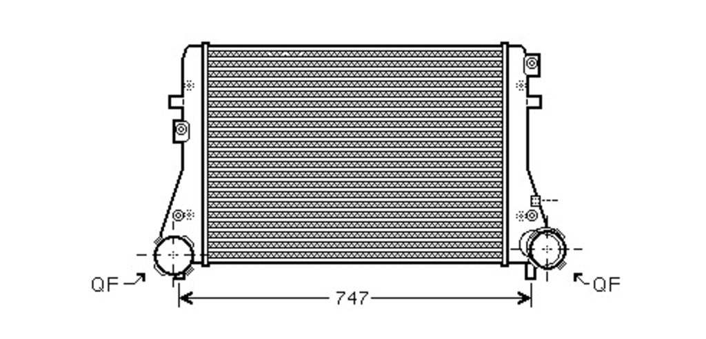 Intercooler Per Audi A3 3/5 Porte (8p/8pa) (AD320N006)