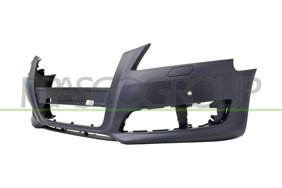 Paraurti Anteriore con Primer con Tappo Coprigancio con Fori PDC+Supporti con Fori e Tappi Lavafari con Tracce Park Assist Per Audi A3 3/5 Porte (8p/8pa) dal 2008 al 2012 (AD3221042)