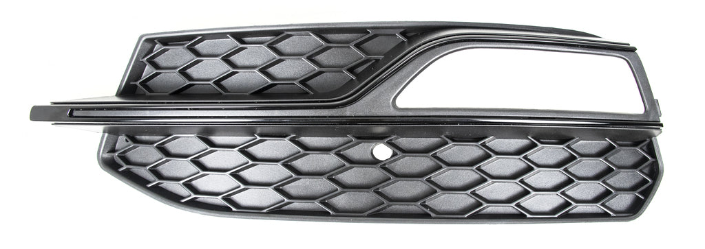 Griglia Sinistra Paraurti Anteriore-Nera-Con Sede Fendi-Con Modanatura Nera-Lucida-Chiusa Mod. S-Line Per Audi A3 3/5 Porte (8v1/8va) (AD3242134)