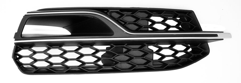Griglia Destra Paraurti Anteriore-Nera-Con Modanatura Argento-Aperta Mod. S3 Per Audi A3 3/5 Porte (8v1/8va) (AD3242135)