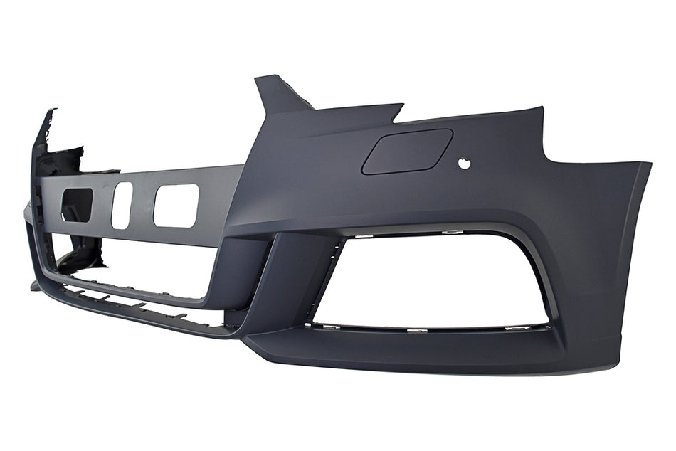 Paraurti Anteriore-Con Primer-Con Tappo Coprigancio-Con Fori Pdc+supporti-Con Fori E Tappi Lavafari Mod. S-Line Per Audi A3 4 Porte - Cabrio (8ve/8vm) (AD3251031)