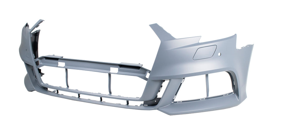 Paraurti Anteriore-Con Primer-Con Tappo Copri Gancio Traino-Con Fori Pdc+supporti-Con Tappi Fori Lavafari/fissi Mod. S-Line Per Audi A3 3/5 Porte (8vf/8vk) (AD3261032)