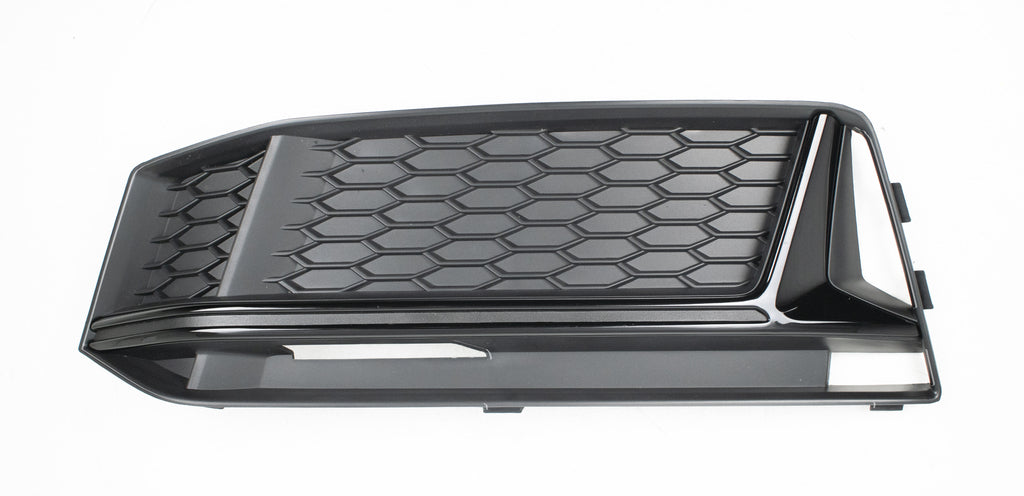 Griglia Sinistra Paraurti Anteriore-Nera-Con Modanatura Nera-Lucida Per Audi A4 (b9) S-Line (AD4002114)