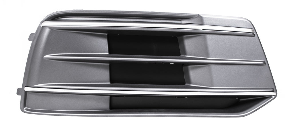 Griglia Destra Paraurti Anteriore-Nera-Goffrata-Con Modanatura Argento Satinata Per Audi Q5 (80a) (AD8242113)