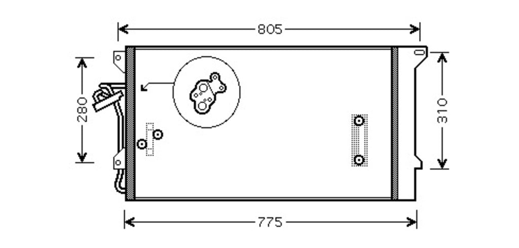 Condensatore Per Audi Q7 (4l) (AD830C001)