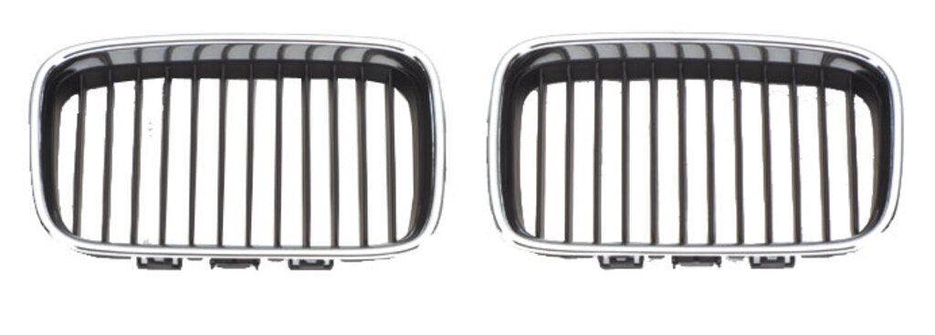 Griglia Radiatore Sinistra-Nera-Con Cornice Cromata Mod. > 08/96 Per Bmw 3 Series - E36 (BM0142114)
