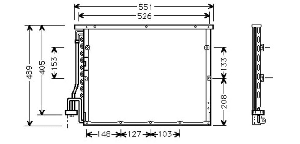 Condensatore Per Bmw 3 Series - E36 (BM014C001)