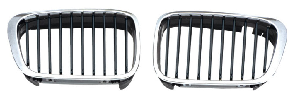 Griglia Radiatore Sinistra-Cromata-Nera Per Bmw 3 Series - E46 (BM0182014)