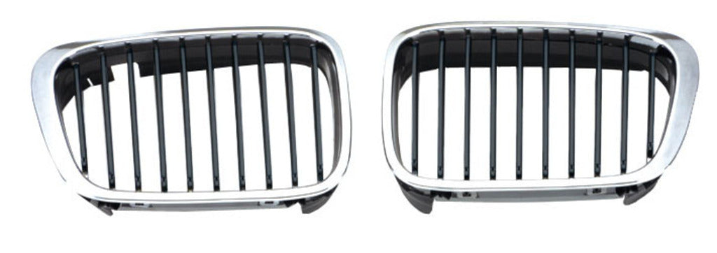 Griglia Radiatore Destra-Cromata-Nera Mod. Coupe' Per Bmw 3 Series - E46 (BM0182023)
