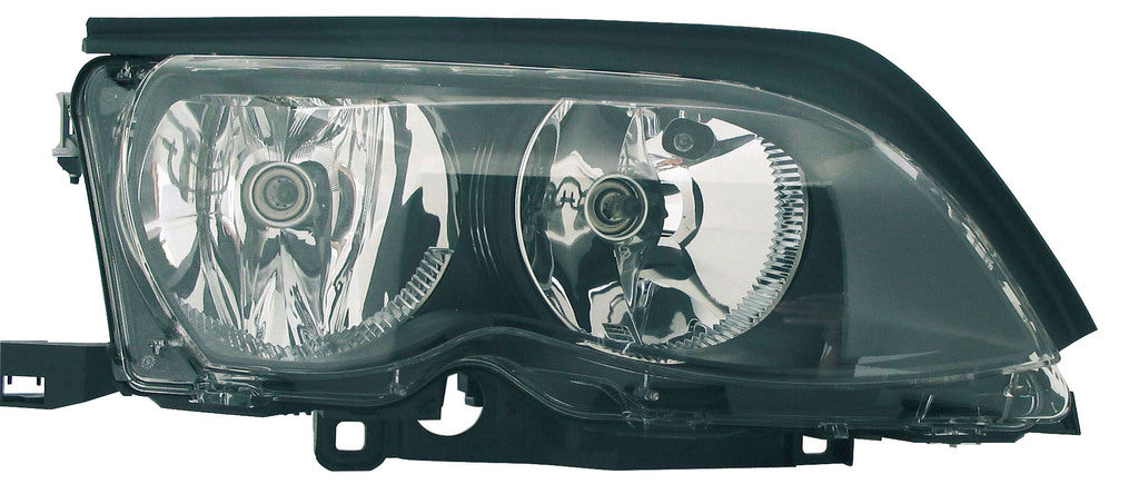 Proiettore Destro H7+h7-Elettrico-Con Motore-Nero Per Bmw 3 Series - E46 Coupe' (BM0214903)