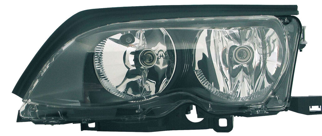 Proiettore Sinistro H7+h7-Elettrico-Con Motore-Nero Per Bmw 3 Series - E46 Coupe' (BM0214904)