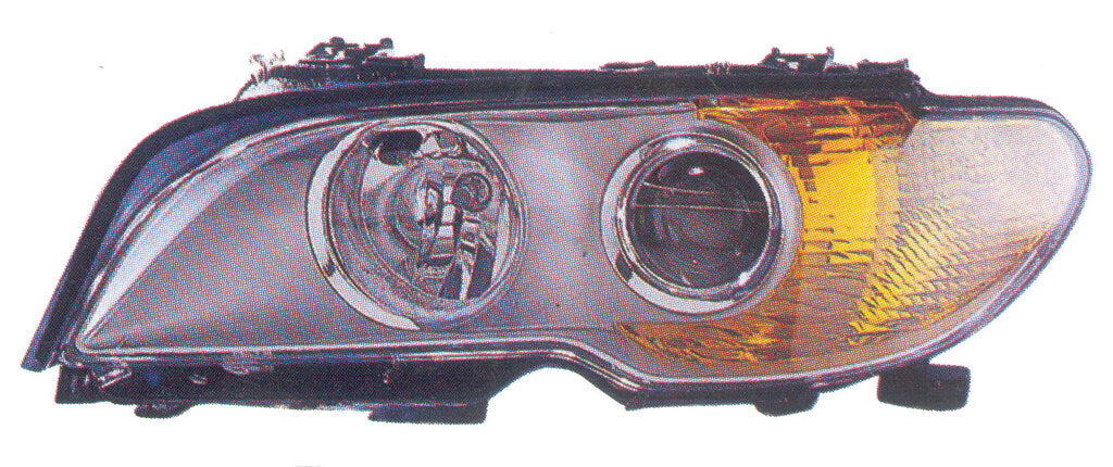 Proiett Sinistro H7+h7-Elettrico-Cromato-Fanale Arancio Per Bmw 3 Series - E46 Coupe' (BM0224934)