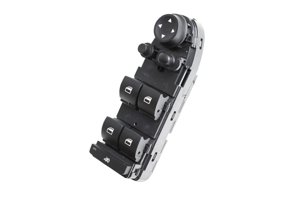 Pulsantiera Alzacristallo Porta Anteriore Sinistra-Nera-4 Interruttori-Con Funzione Chiusura Retrovisori-18 Pins Per Bmw 3 Series - E90/e91 (BM024WS06)