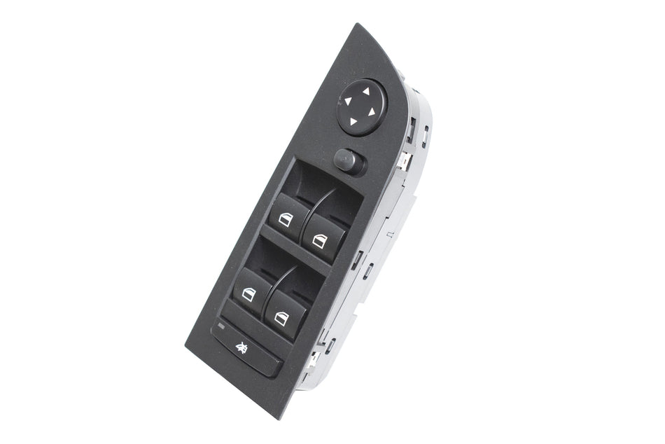 Pulsantiera Alzacristallo Porta Anteriore Sinistra-Nera-4 Interruttori-Senza Funzione Chiusura Retrovisori-Con Copertura-18pins Per Bmw 3 Series - E90/e91 (BM024WS34)