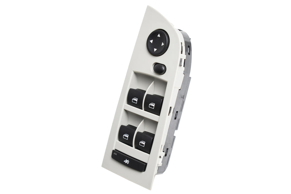 Pulsantiera Alzacristallo Porta Anteriore Sinistra-Con Copertura-Grigia-4 Interruttori-Senza Funzione Chiusura Retrovisori-18 Pins Per Bmw 3 Series - E90/e91 (BM024WS45)