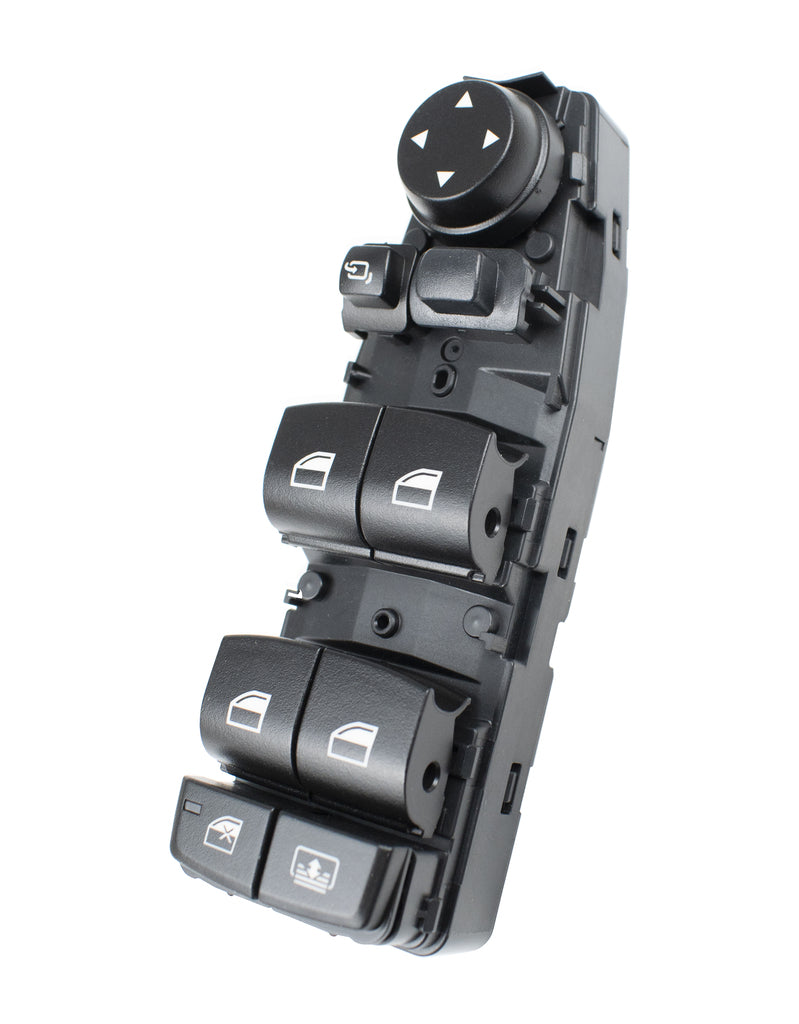 Pulsantiera Alzacristallo Porta Anteriore Sinistra-Nera-4 Interruttori-Con Funzione Parasole Posteriore-6 Pins Per Bmw 3 Series - F30/f31 (BM028WS24)