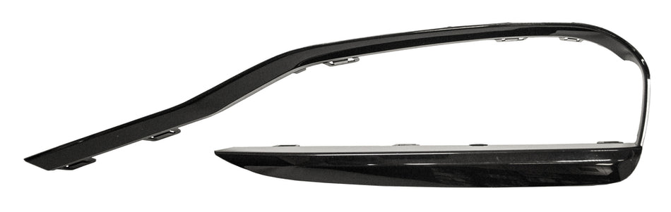 Modanatura Destra Paraurti Anteriore-Nera-Goffrata Mod. Sport Line Per Bmw 3 Series - F30/f31 Lci (BM0311203)