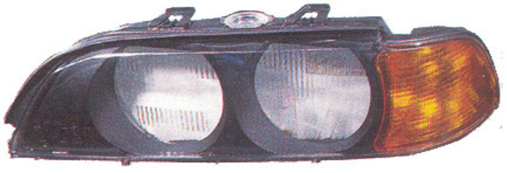 Vetro Faro Sinistro-Con Fanale Arancio Per Bmw 5 Series - E39 (BM0445004)