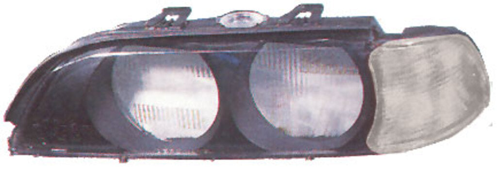 Vetro Faro Sinistro-Con Fanale Bianco Per Bmw 5 Series - E39 (BM0445014)