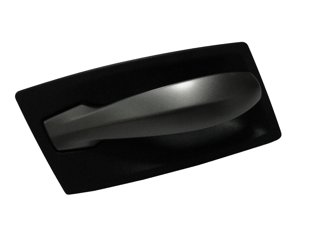 Maniglia Anteriore/posteriore Destra-Interna-Con Leva Argento Scuro-Con Mostrina Nera Per Bmw 5 Series - E60/e61 (BM0468401)