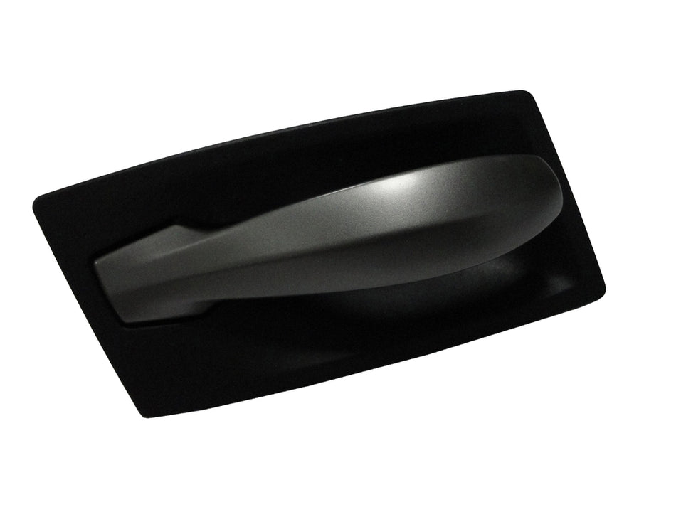 Maniglia Anteriore/posteriore Destra-Interna-Con Leva Argento Scuro-Con Mostrina Nera Per Bmw 5 Series - E60/e61 (BM0468401)