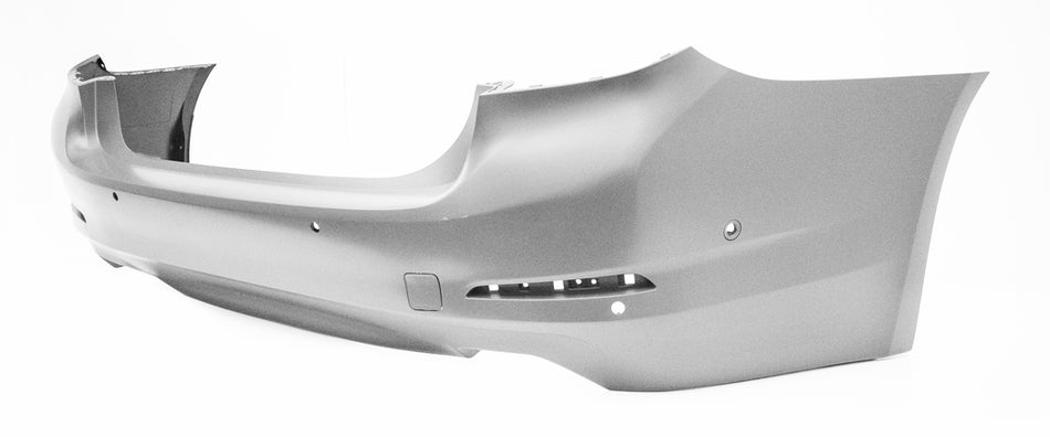 Paraurti Posteriore-Con Primer-Con Tappo Copri Gancio Traino-Con Fori Pdc E Fori Park Assist+supporti-Con Scarico Singolo Grande A Destra E Sinistra Mod. 4 Porte Per Bmw 5 Series - G30/g31 (BM0521080)