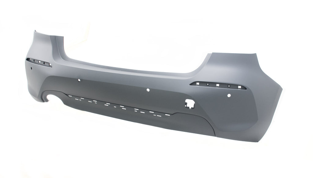 Paraurti Posteriore-Con Primer-Con Fori Pdc+supporti-Con Tracce Park Assist-Con Scarico Singolo A Sinistra Mod. Luxury Per Bmw 1 Series - F40 Sport/luxury Line (BM1281061)