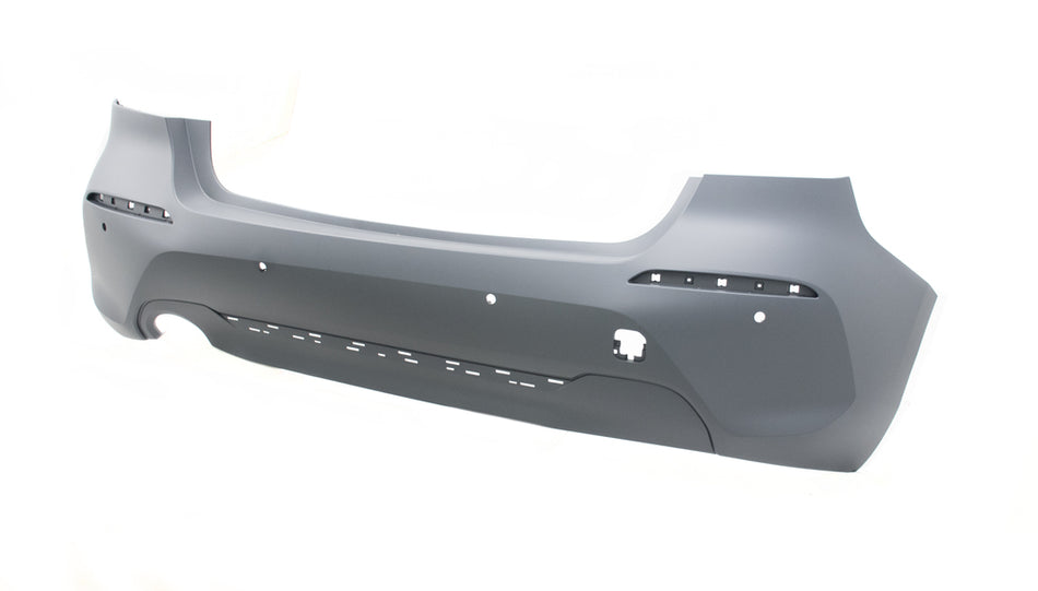 Paraurti Posteriore-Con Primer-Con Fori Pdc+supporti-Con Tracce Park Assist-Con Scarico Singolo A Sinistra Mod. Luxury Per Bmw 1 Series - F40 Sport/luxury Line (BM1281061)